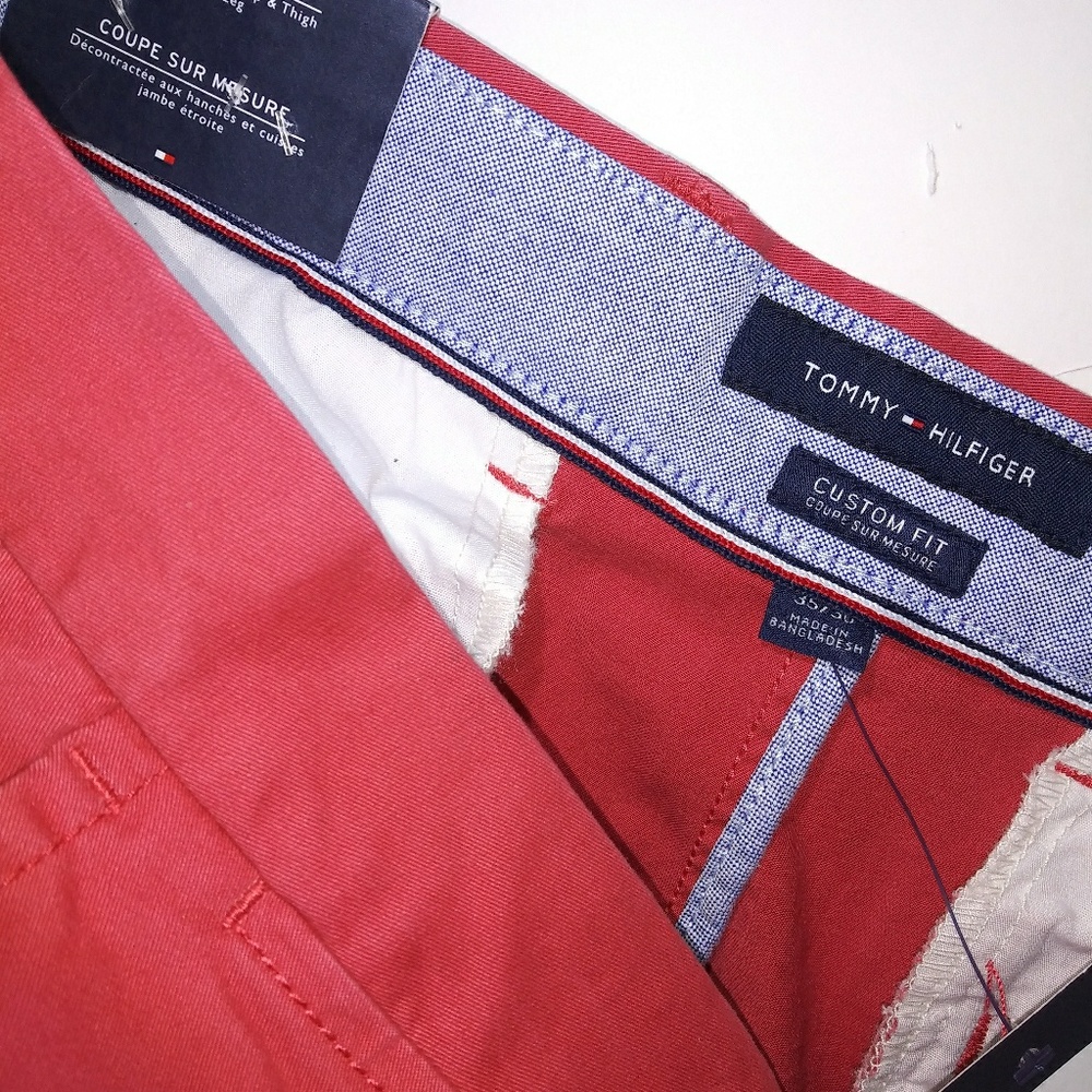 Men's brick colored TH Flex pants